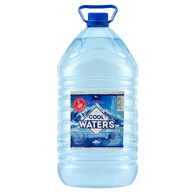Вода питьевая Cool Waters негазированная очищеная 5 л/бут 2 бут/упак
