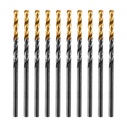 Сверло по металлу, 2,5 мм, HSS-Tin, Golden Tip, 10 шт. Denzel