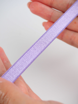 Резинка бретелечная яркая лаванда глянцевая ширина 10 мм