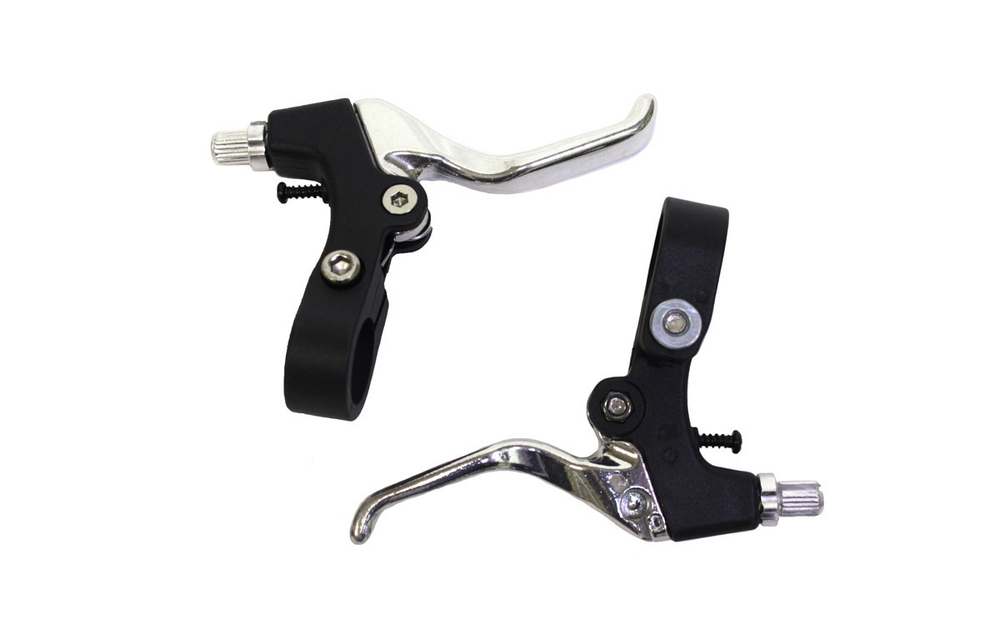 Ручки тормозные POWER, под "два-три пальца", алюминий-пластик