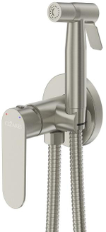 Встроенный смеситель Cezares STYLUS-DIF-IN с гигиеническим душем, сатин