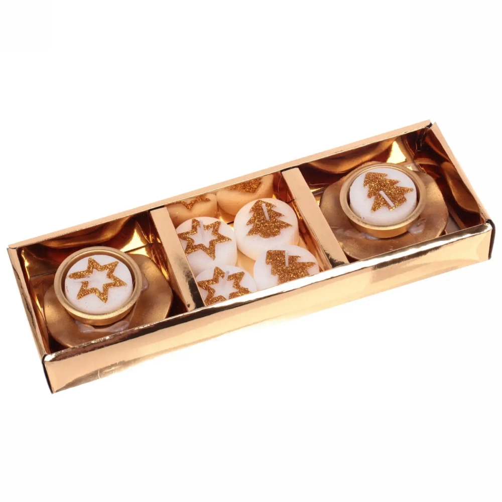 Набор свечей «Сказочный вечер» 25х8,5х3 см, золото