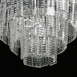 Люстра подвесная хрустальная MW-Light Аделард 7 ламп, серый, прозрачный