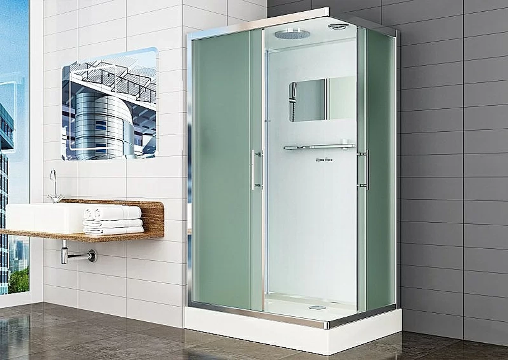 Душевая кабина Esbano Elegancia 120х90 ESKB129CKRU стекло матовое/профиль матовый хром