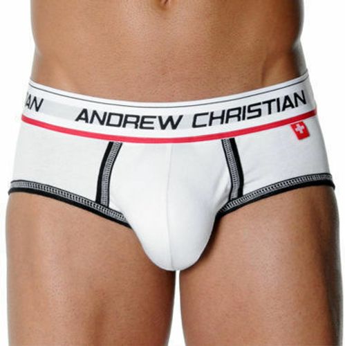 Мужские трусы брифы Andrew Christian Coolflex Brief Show-it White