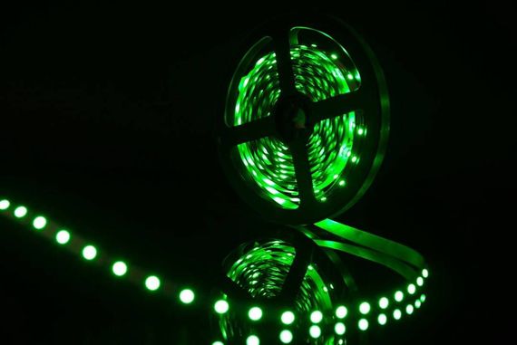 Светодиодная лента SWG 4,8W/m 60Led/m 3528SMD зеленый 5M SWG360-12-4.8-G-М 009468