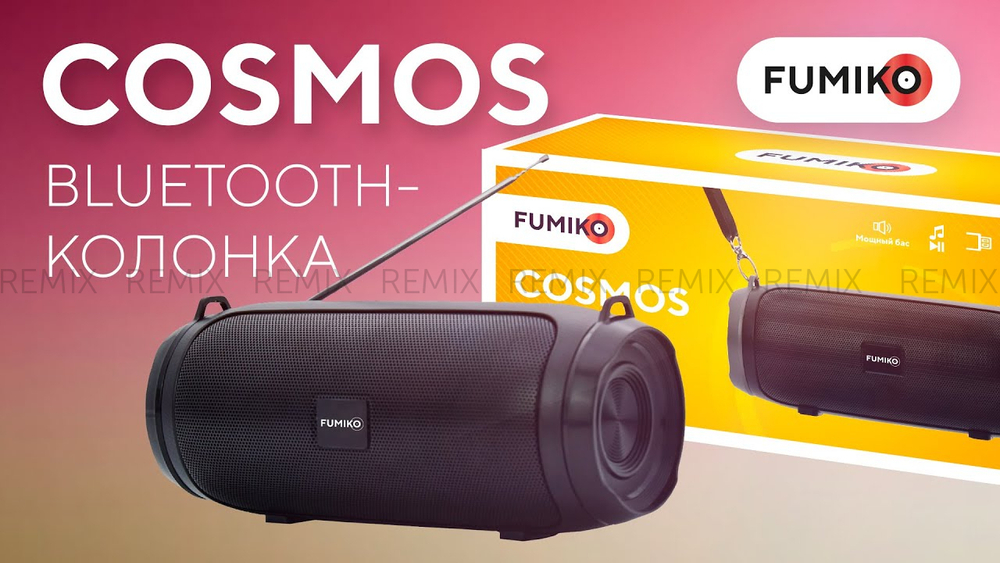 Портативная колонка FUMIKO COSMOS черная