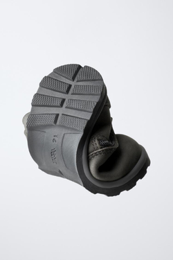 ZARA КОЖАНЫЕ БОТИНКИ BAREFOOT, АНТРАЦИТОВО-СЕРЫЙ