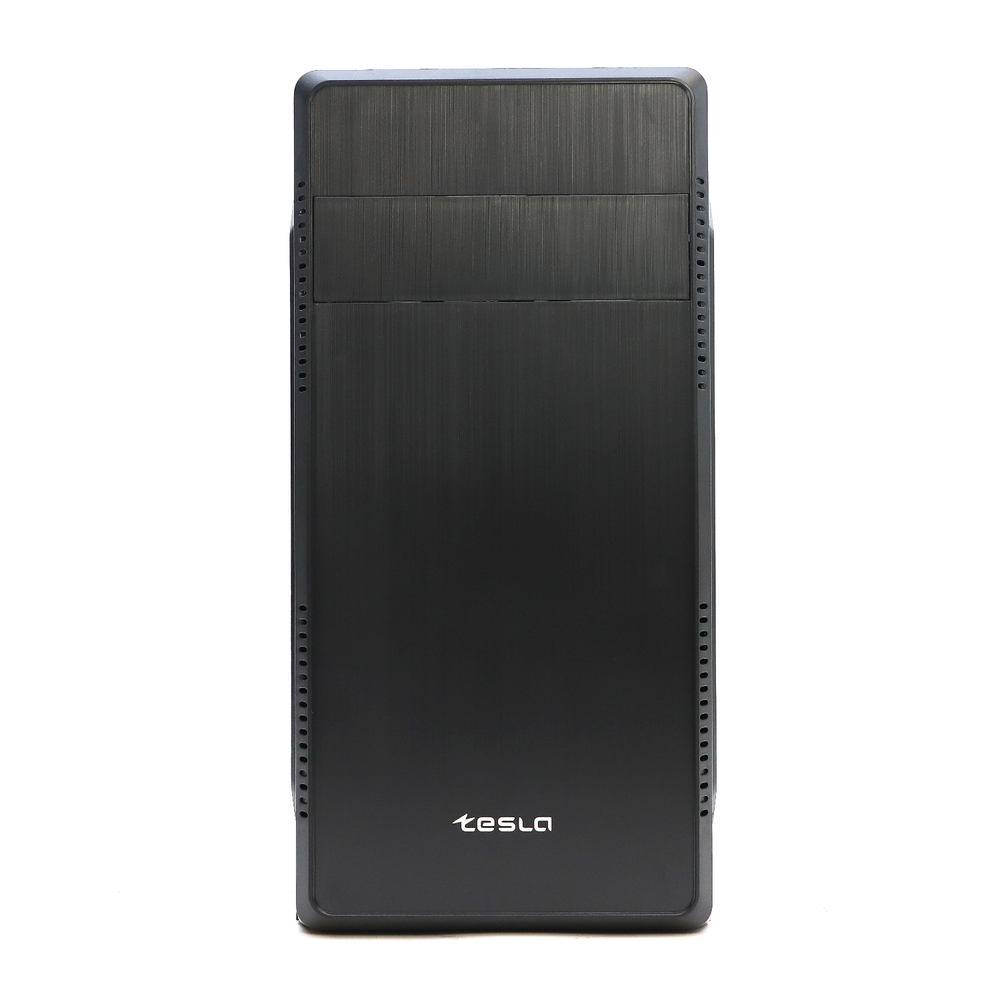 Корпус TESLA 1703BM, Без БП, mATX, чёрный, 2xUSB2 (TSL-1703-BM)