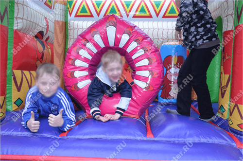 Коммерческий надувной батут "Индеец"