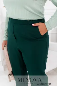 Брюки 2230-темно-зеленый Minova