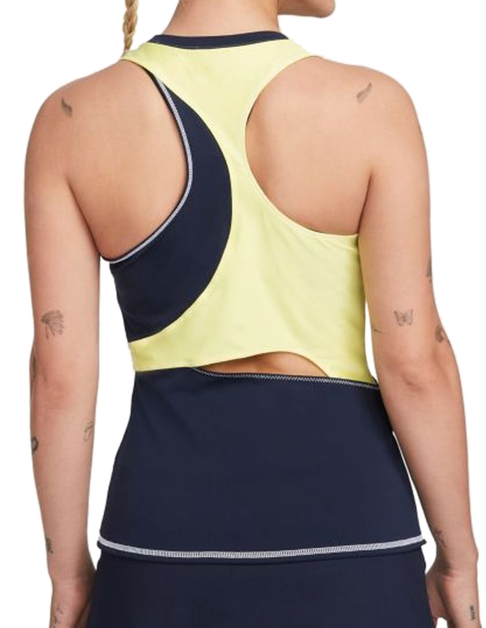 Топ теннисный Nike Court Dri-Fit Slam Tennis Tank W - obsidian light zitron/white