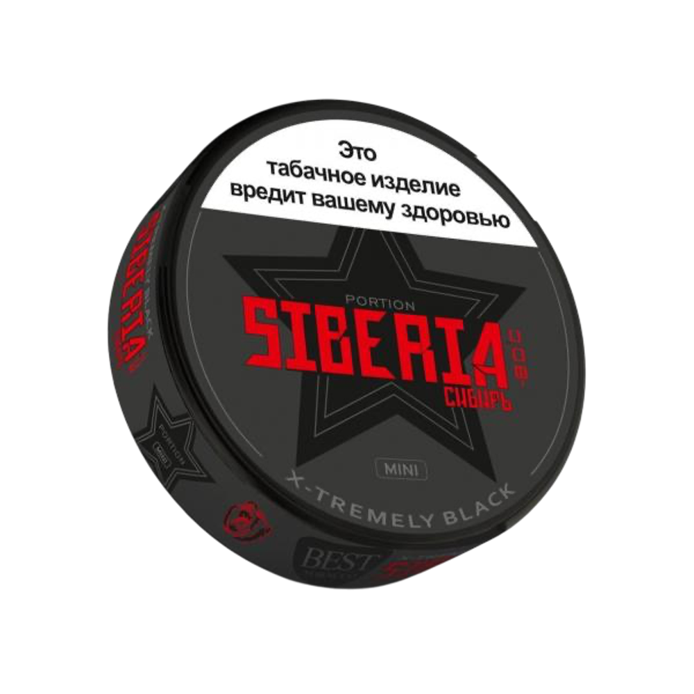 М. Жевательный табак "Siberia" black mini
