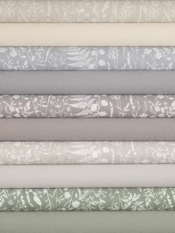 Обои флизелиновые 1,06 RENOWA 38201-05 Pole Текстильный фон Лён Рогожка Матовые Зелёные Метровые