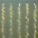Гирлянда для дома ЗАНАВЕС 3м*3м 900 ламп LED «Мишура», IP-20, 8 режимов. Теплый белый (возможность соединения)