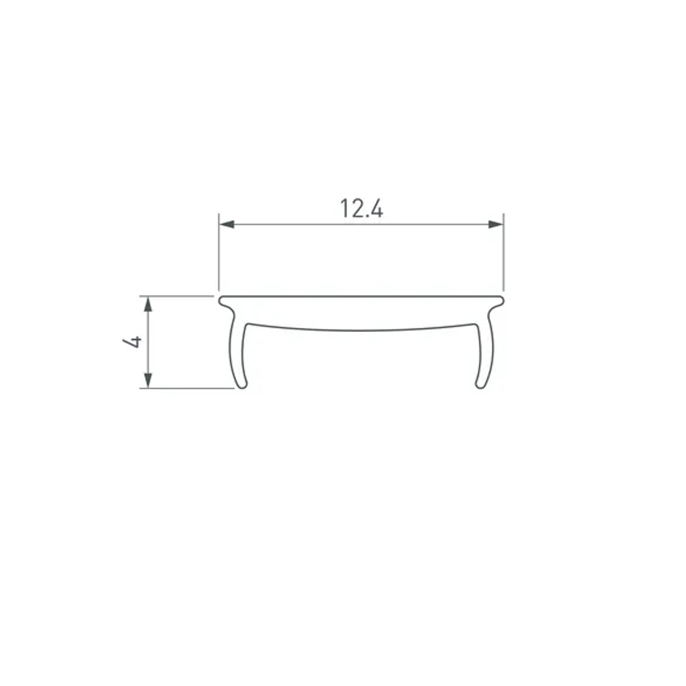 Экран MAT-L-BLACK-3000 черный для PDS, MIC (Arlight, Пластик) 033686
