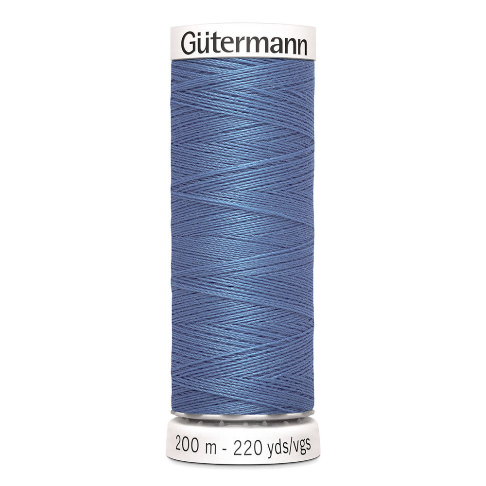 01 Нить Sew-All 100/200 м для всех материалов, 100% полиэстер Gutermann 748277 (965 дымчато серо-голубой)