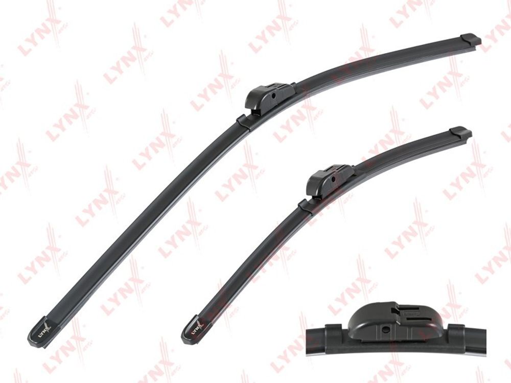 Щетка стеклоочистителя бескаркасная Ford Focus II /Peugeot 207 26  65 см+ 17  43 см (LYNXauto)