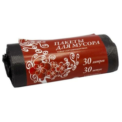 Пакеты для мусора 30 л 50см х 60см - 30 шт