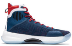 LiNing Li Ning Yu Shuai 13 shock absorption non-slip wear-resistant high-top basketball shoes blue and red