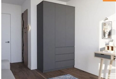 Шкаф МОРИ 1200.1 (ш1204*г478*в2100мм) (графит)