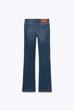 ZARA ДЖИНСЫ BOOTCUT С ВЫСОКОЙ ПОСАДКОЙ — ZW COLLECTION, ЦВЕТ НОЧНОГО НЕБА