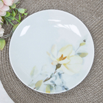 Тарелка 175мм мелкая форма Универсал Белый шиповник