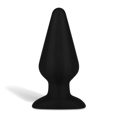 Черный плаг из силикона Seamless Silicone Butt Plug - 15 см. (Цвет: черный)
