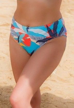 Пляжные трусики-бразилиана с ярким растительным принтом (Размер: L) (Цвет: разноцветный)