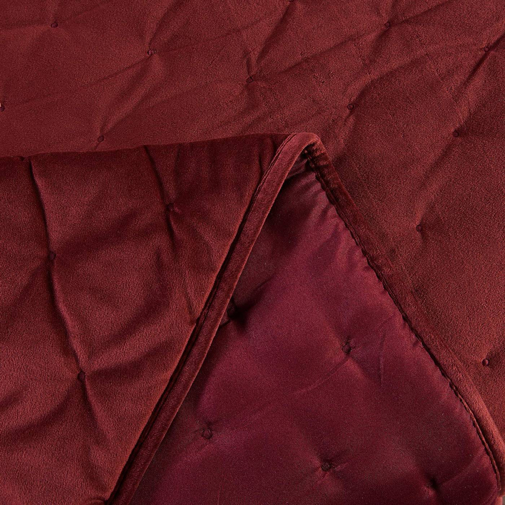 Покрывало 240x260 и 2 наволочки 50х70 Sofi De MarkO Иоланта бордовое