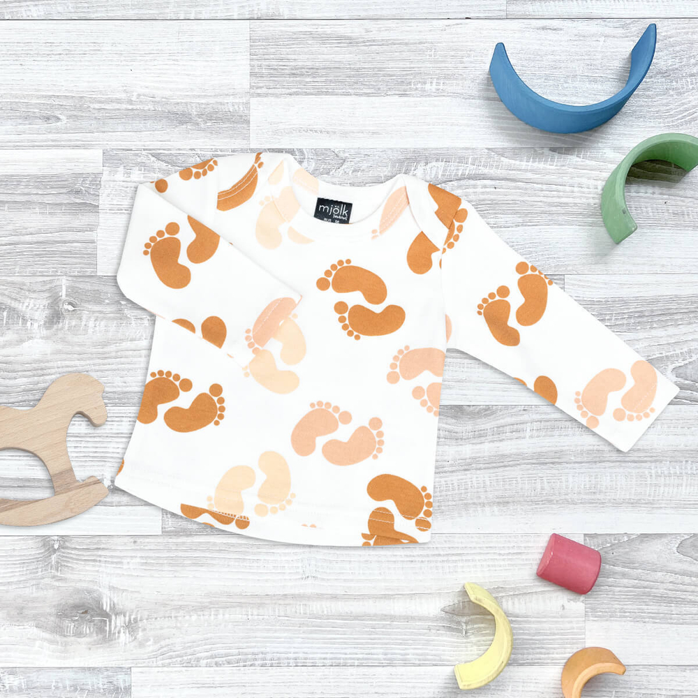 Футболка с длинным рукавом Mjölk Ножки, уценка