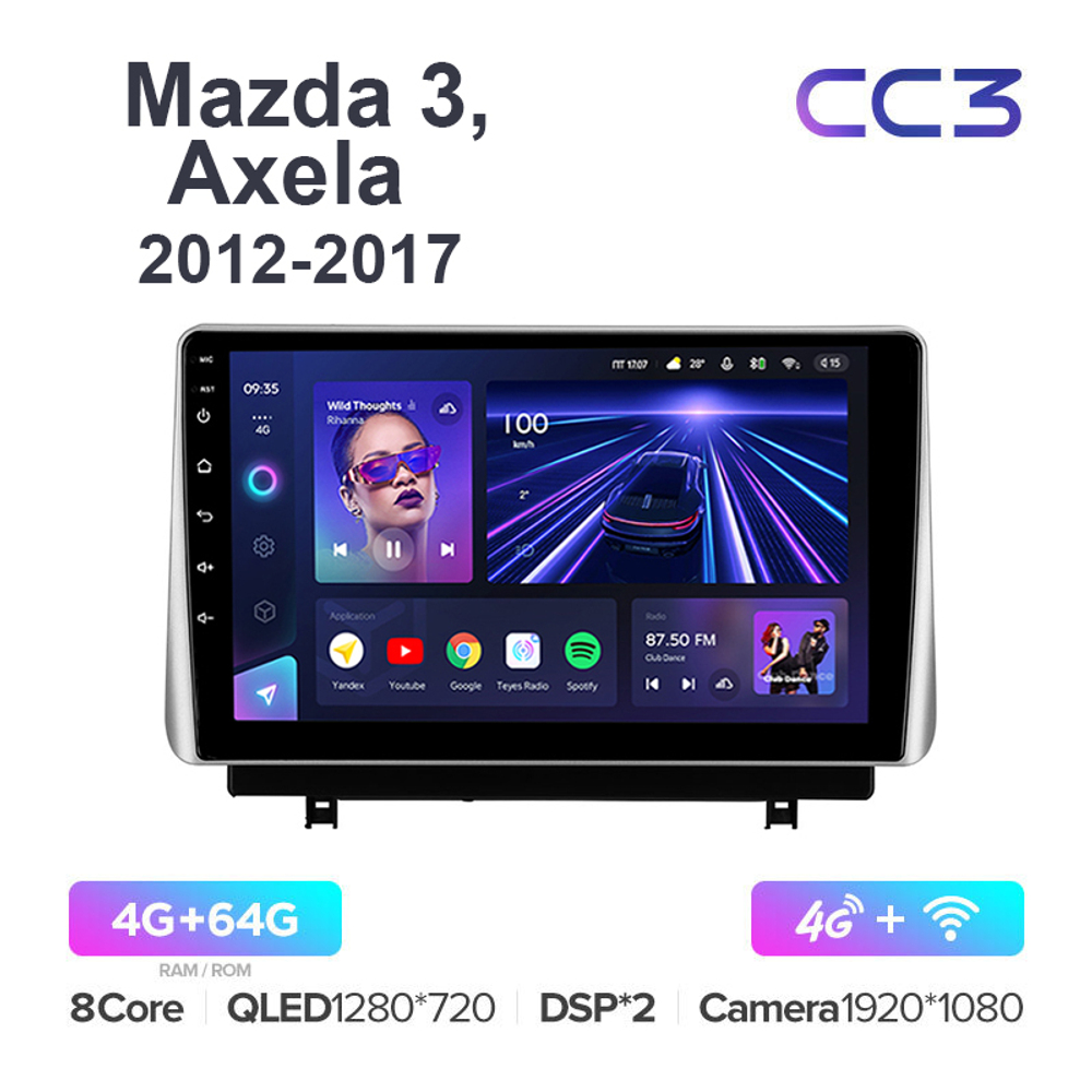 Teyes CC3 10,2"для Mazda 3, Axela 2018-2021