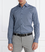 Рубашка H-HANK-kent-C1-214 BOSS BLACK - голубой(50508767)