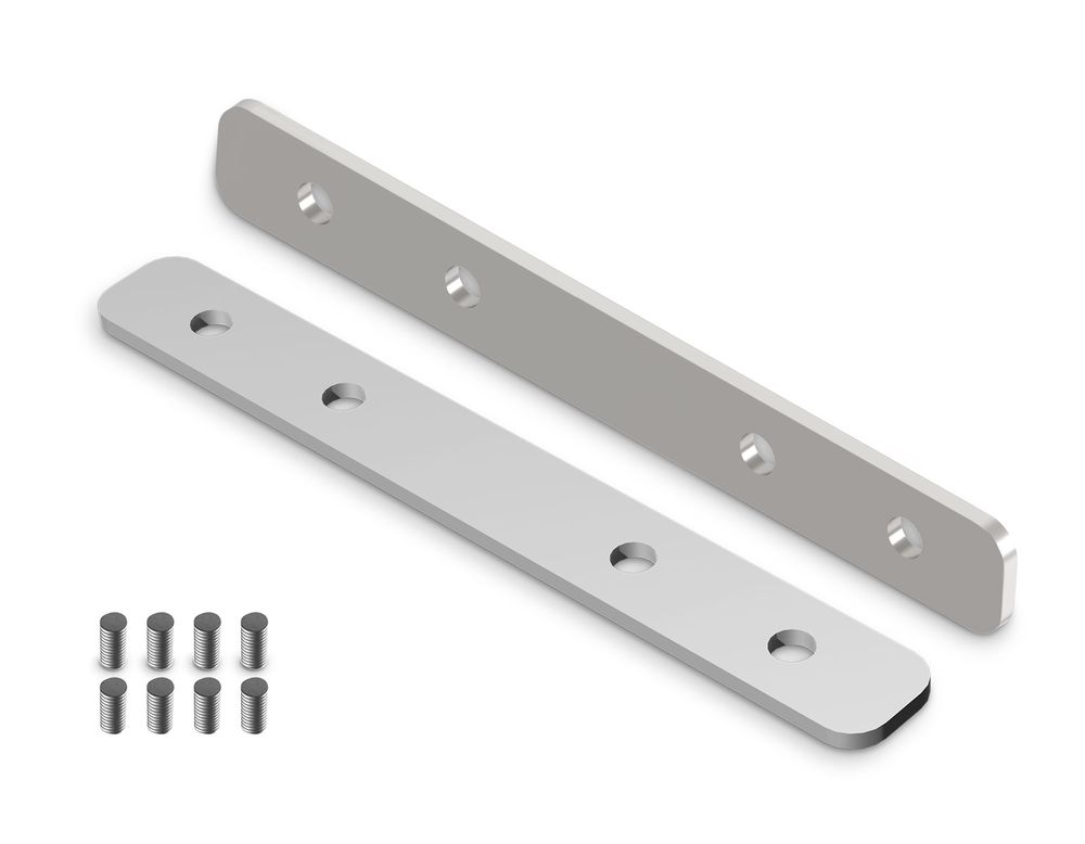 Ambrella Комплект прямых соединителей для шинопровода Magnetic standard 48V 10mm 2шт Track System GL2006