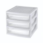 Органайзер, формат а6, 3 ящика, 175х186х214 мм (светло-серый)