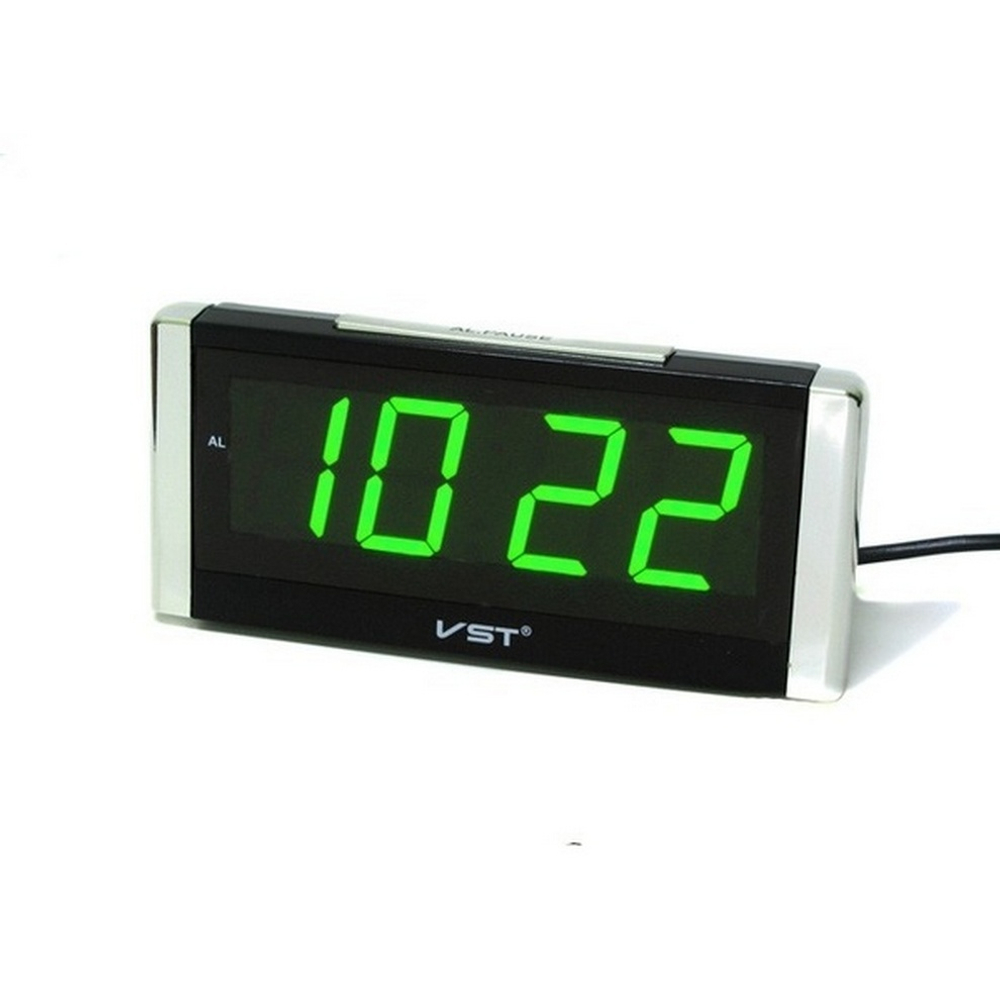 Часы VST-731-4 Зеленое свечение USB питание.