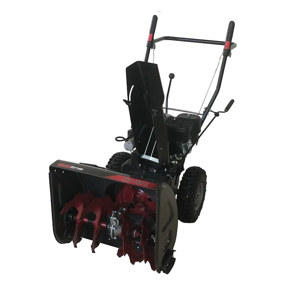 EVOline SBG 560 E бензиновый снегоуборщик 6.5 л.с, ковш 56 см, выброс 10 м, 5 вперед/2 назад
