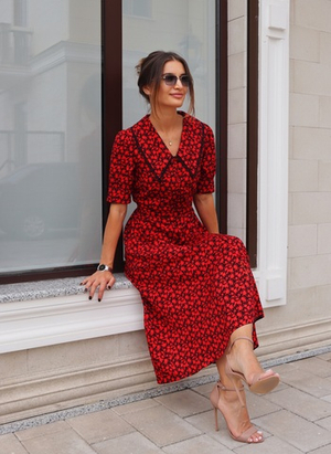 Платье Одуванчик миди