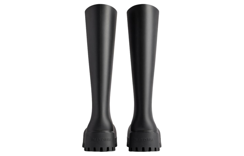 Balenciaga Bulldozer Rainboots "Black Rubber" Women"s