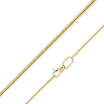 Цепь из лимонного золота с алмазной гранью (плетение «Снейк»)