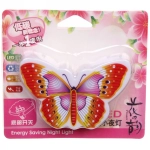 Ночник-светильник «Бабочка»9*5,5см 4LED 2W 220V, микс цветов