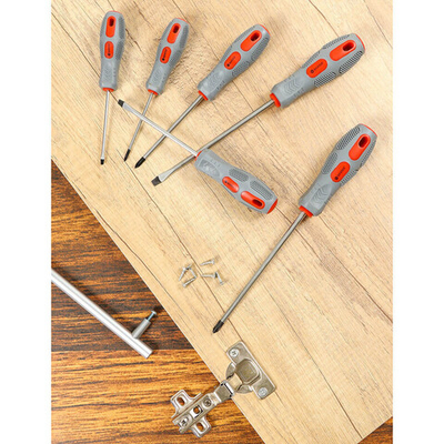 Набор отверток 6 пр, Bartex, PH 0,1,2/ SL 3,5,6, антискользящая двухкомпонентная, CrV сталь, SCDFS-6, шт