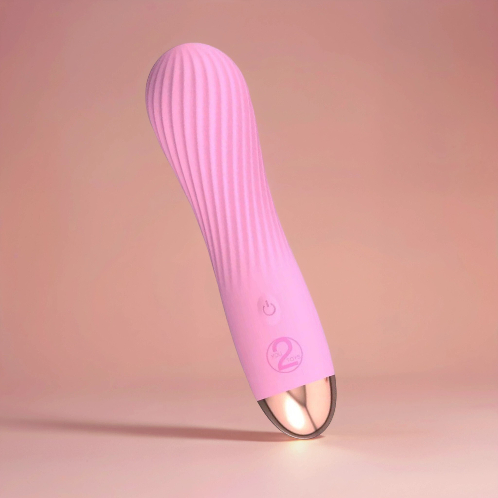 Розовый мини-вибратор Cuties 2.0 - 12,5 см.