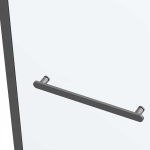 Душевой уголок Como Soft VSR-1CS1011CLGM, 1100*1000, вороненая сталь, стекло прозрачное