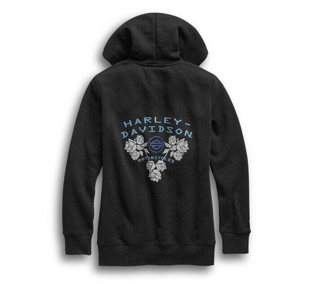 Пуловер Roses 1/4-Zip Hoodie Harley-Davidson