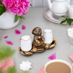 Подставка под специи Кролик Эйприл Бронза