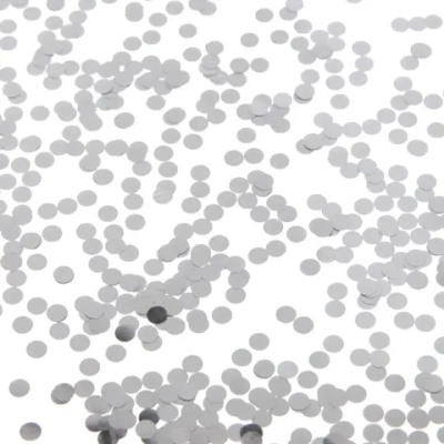 Конфетти «Кружочки малые» 15 г (3 мм), Серебро