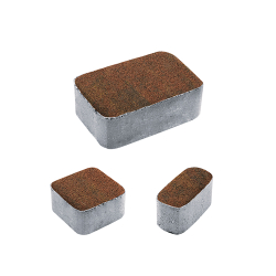 Тротуарная плитка КЛАССИКО - Листопад гранит Арабская ночь, комплект из 3 видов плит