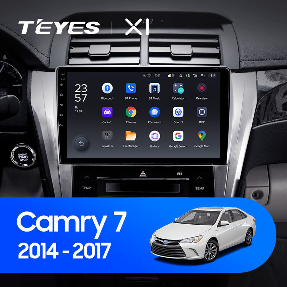 Teyes X1 10.2" для Toyota Camry 2014-2017