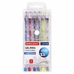 Набор гелевых ручек 6цв. Brauberg  Extra, 0,5мм, прозрачный корпус